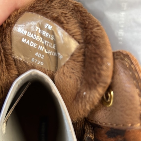 NEW!! Tommy Hilfiger Reise Brown/Leopard Duck Boot Size 7 - Picture 7 of 11